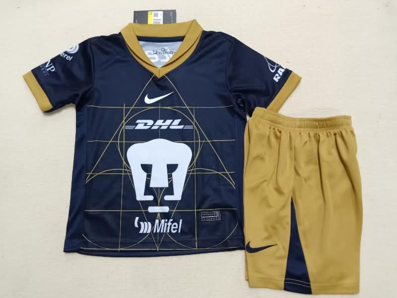 Pumas UNAM 24/25 Kids Away Soccer Jersey And Shorts