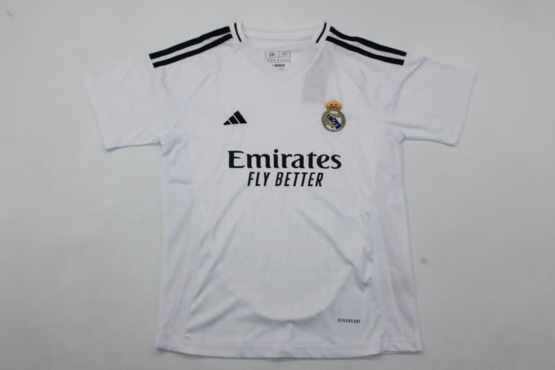 Real Madrid 24/25 Kids Home Soccer Jersey And Shorts Leaked