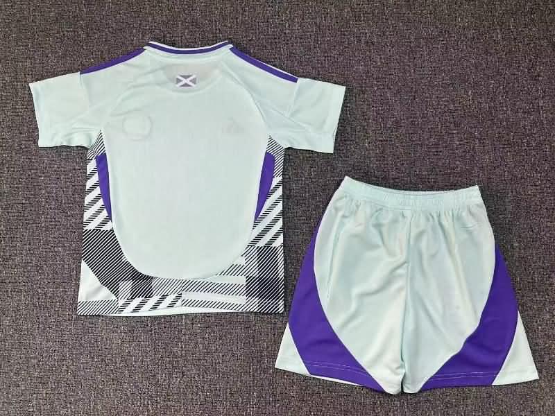Scotland 2024 Kids Away Soccer Jersey And Shorts