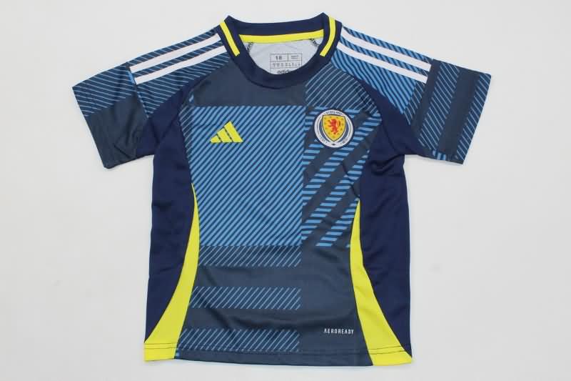 Scotland 2024 Kids Home Soccer Jersey And Shorts