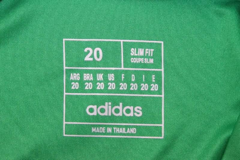 Spain 2024 Kids Goalkeeper Green Soccer Jersey And Shorts