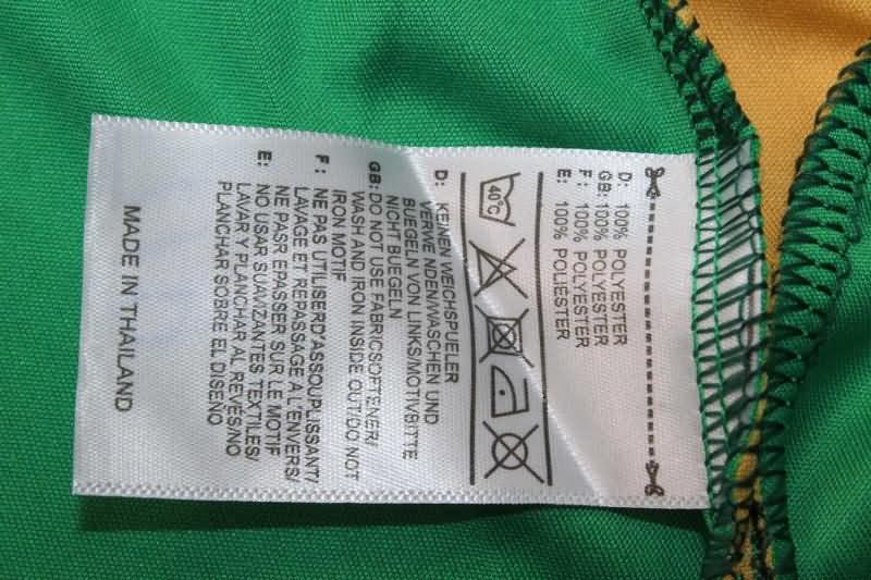 Spain 2024 Kids Goalkeeper Green Soccer Jersey And Shorts