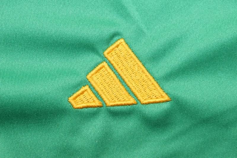 Spain 2024 Kids Goalkeeper Green Soccer Jersey And Shorts