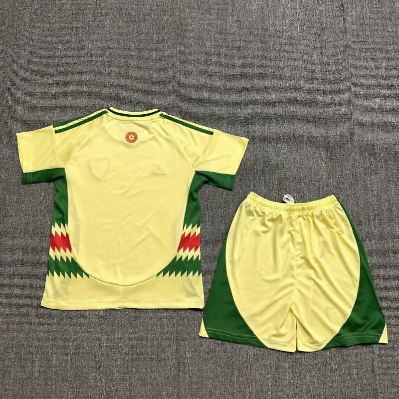 Wales 2024 Kids Away Soccer Jersey And Shorts