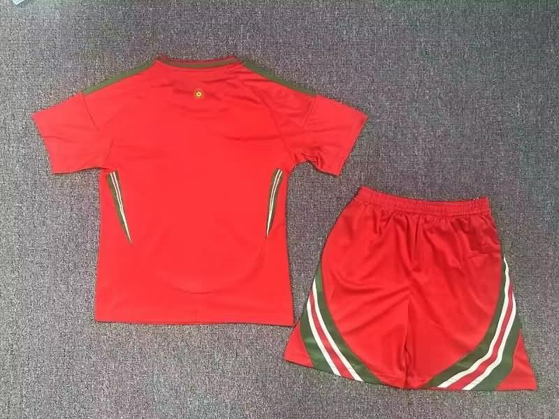 Wales 2024 Kids Home Soccer Jersey And Shorts