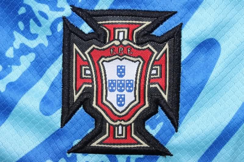 AAA(Thailand) Portugal 2024 Goalkeeper Blue Soccer Shorts