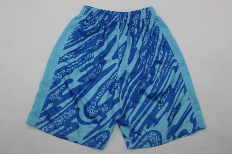 AAA(Thailand) Portugal 2024 Goalkeeper Blue Soccer Shorts