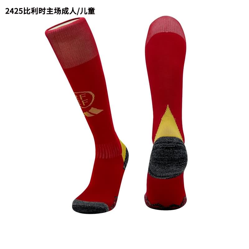 AAA(Thailand) Belgium 2024 Home Soccer Socks