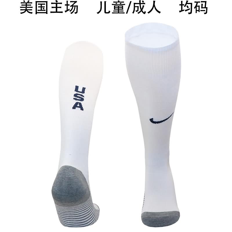 AAA(Thailand) USA 2024 Home Soccer Socks
