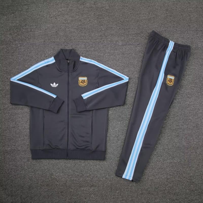 AAA(Thailand) Argentina 2024 Grey Soccer Tracksuit