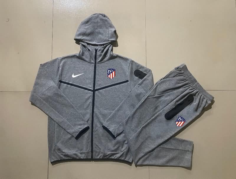 AAA(Thailand) Atletico Madrid 24/25 Grey Soccer Tracksuit 02