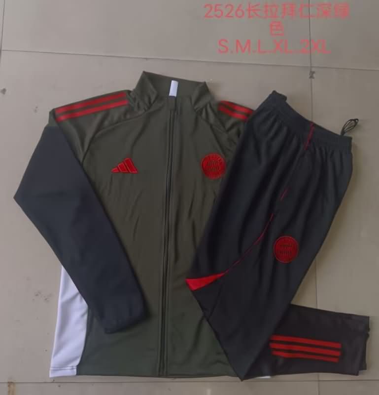 AAA(Thailand) Bayern Munich 24/25 Dark Green Soccer Tracksuit