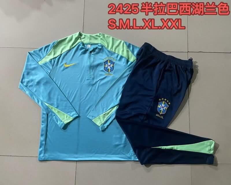 AAA(Thailand) Brazil 2024 Blue Soccer Tracksuit