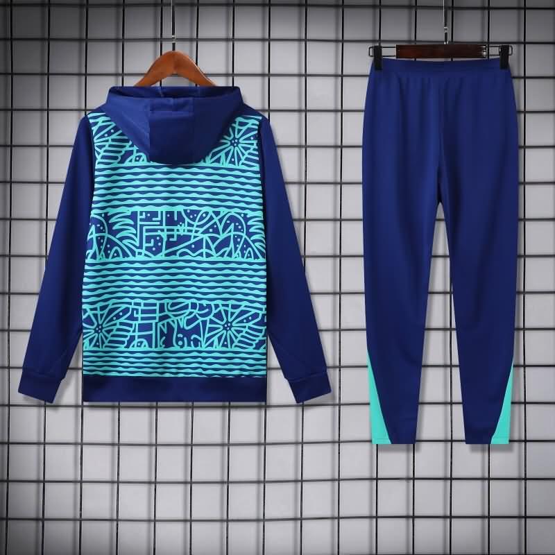 AAA(Thailand) Brazil 2024 Blue Soccer Tracksuit 05