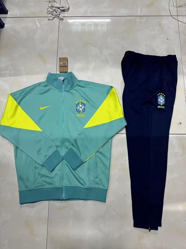 AAA(Thailand) Brazil 2024 Green Soccer Tracksuit