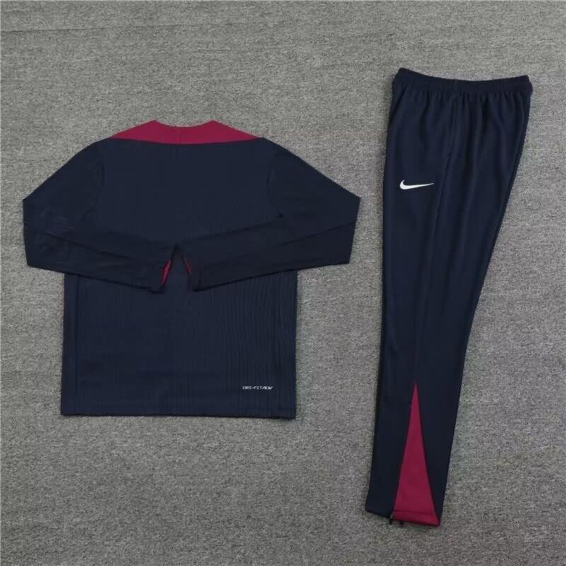 AAA(Thailand) England 2024 Dark Blue Soccer Tracksuit