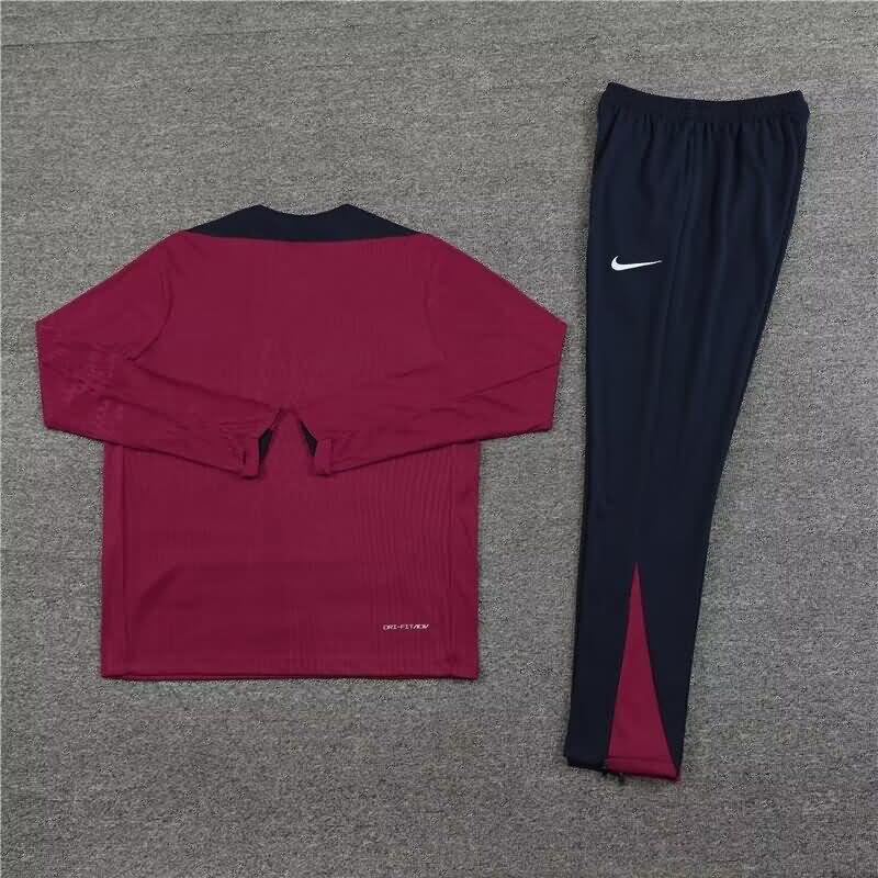 AAA(Thailand) England 2024 Red Soccer Tracksuit