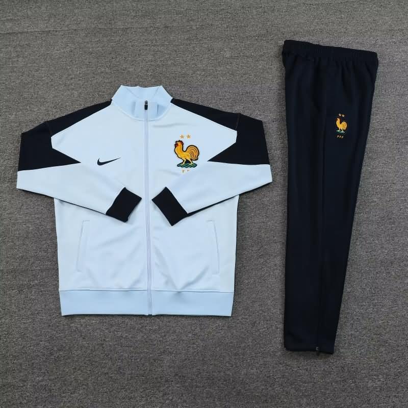 AAA(Thailand) France 2024 Light Blue Soccer Tracksuit 02