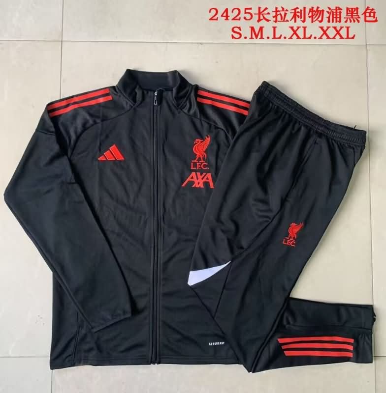 AAA(Thailand) Liverpool 24/25 Black Soccer Tracksuit 02