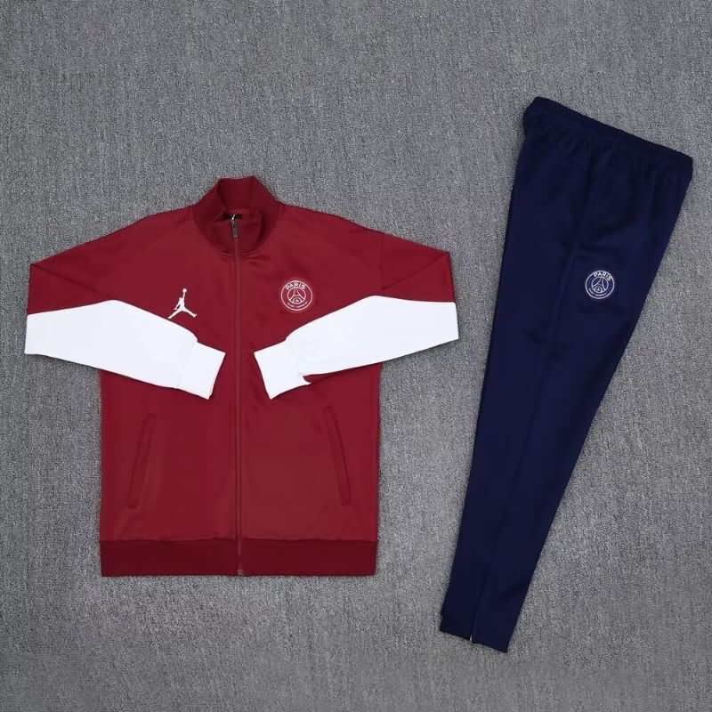 AAA(Thailand) PSG 24/25 Red Soccer Tracksuit 03