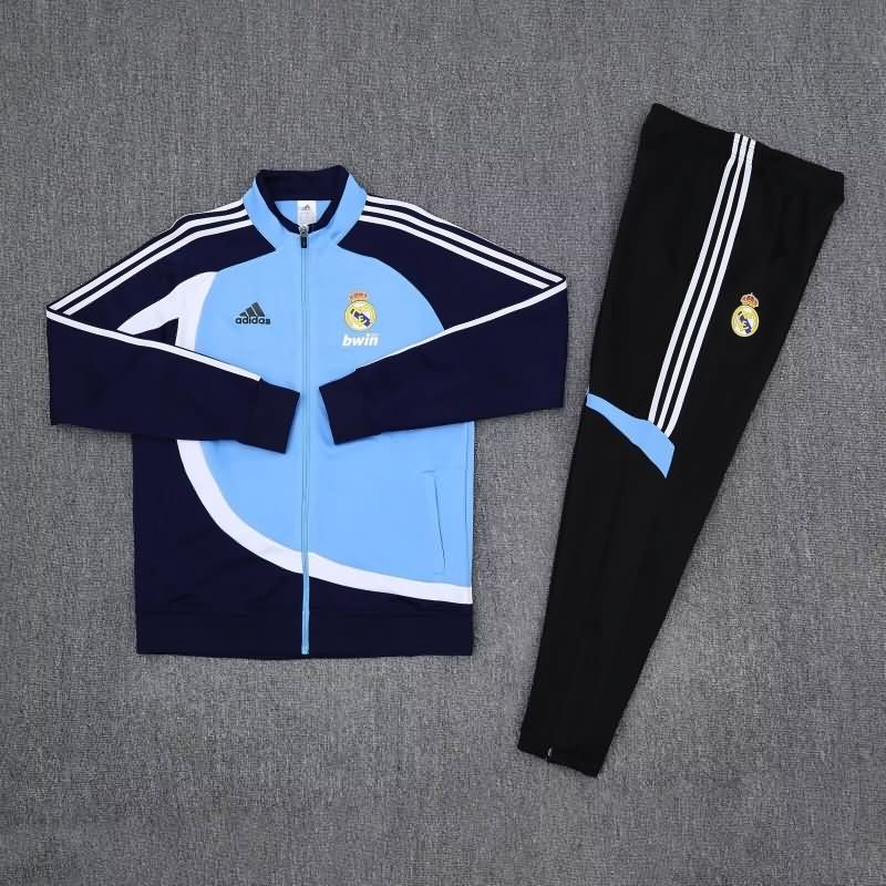 AAA(Thailand) Real Madrid 24/25 Blue Soccer Tracksuit 02