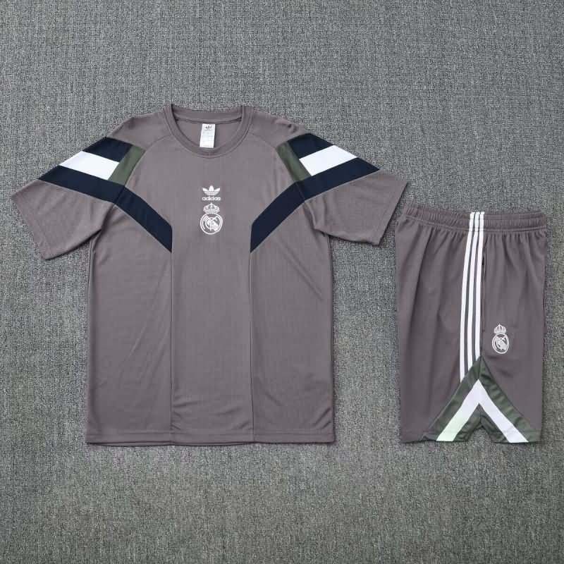 AAA(Thailand) Real Madrid 24/25 Grey Soccer Training Sets 03
