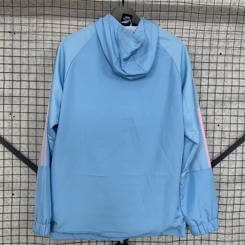AAA(Thailand) Argentina 2024 Blue Soccer Windbreaker