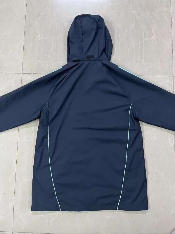 AAA(Thailand) Arsenal 24/25 Dark Blue Soccer Windbreaker 02