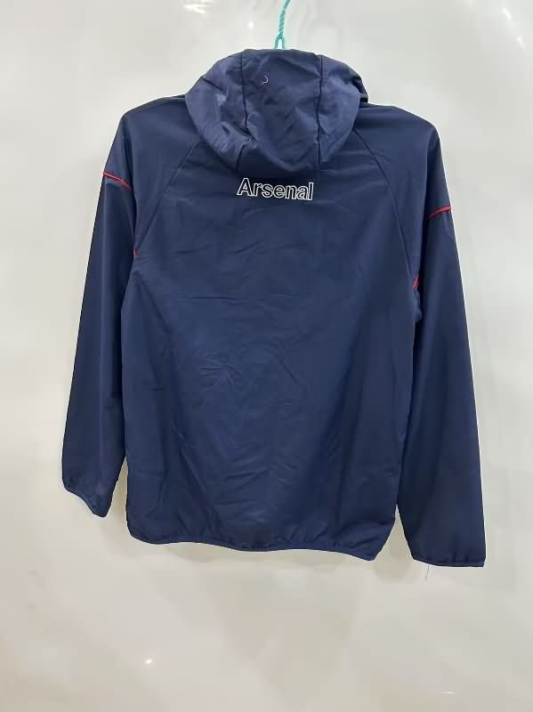 AAA(Thailand) Arsenal 24/25 Dark Blue Soccer Windbreaker 03