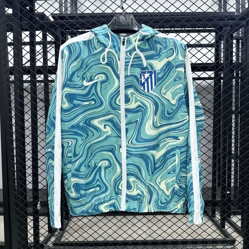 AAA(Thailand) Atletico Madrid 24/25 Green Soccer Windbreaker
