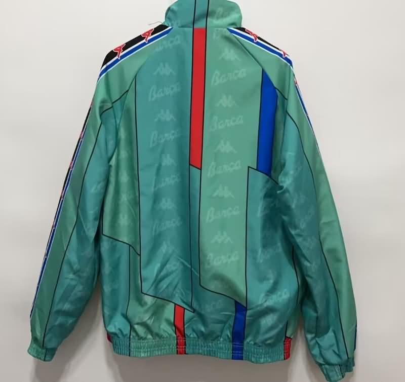 AAA(Thailand) Barcelona 24/25 Red Green Reversible Soccer Windbreaker