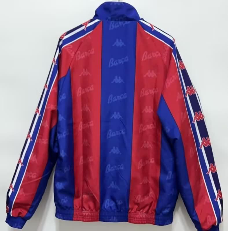 AAA(Thailand) Barcelona 24/25 Red Green Reversible Soccer Windbreaker
