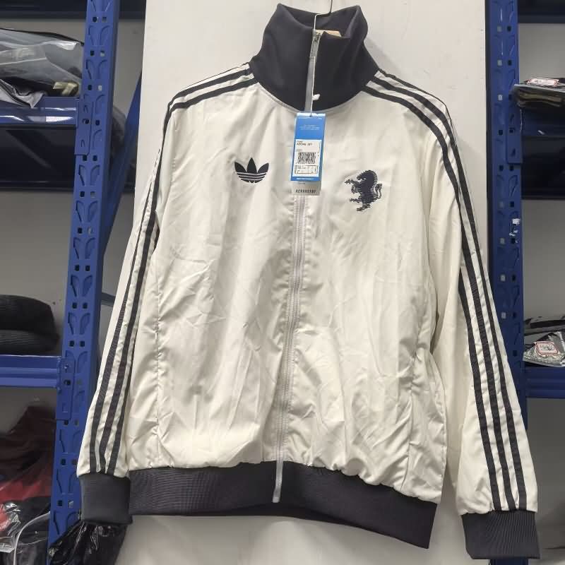 AAA(Thailand) Juventus 24/25 White Soccer Windbreaker
