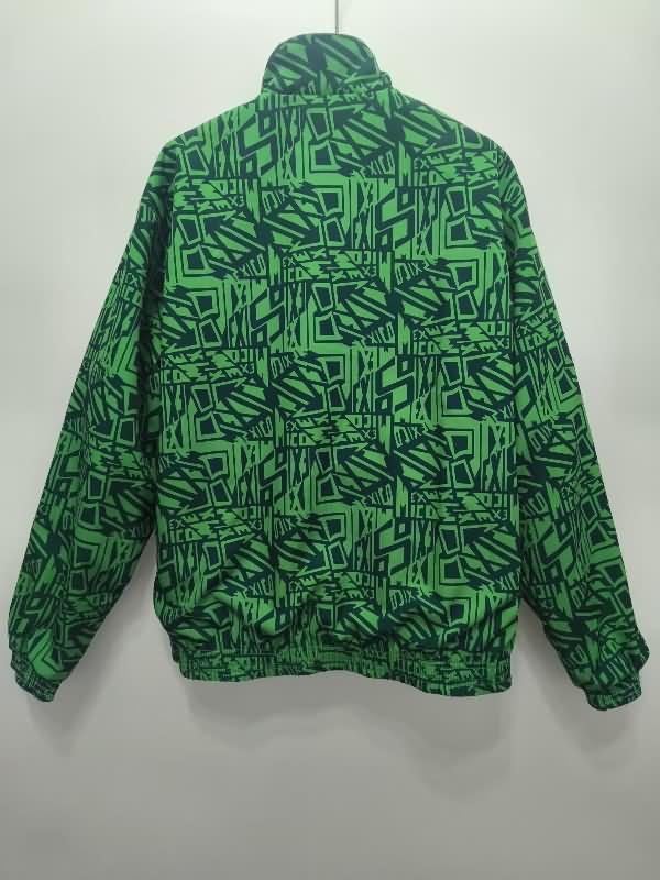 AAA(Thailand) Mexico 2024 Green Grey Reversible Soccer Windbreaker