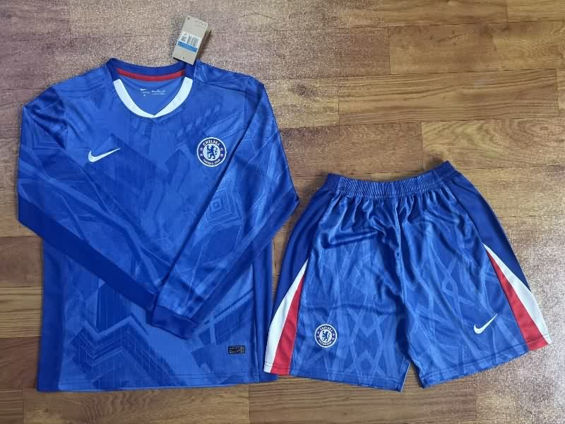 Chelsea 25/26 Home Long Sleeve Soccer Jersey