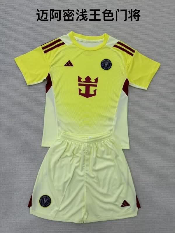 Inter Miami 2025 Goalkeeper Yellow Soccer Jersey