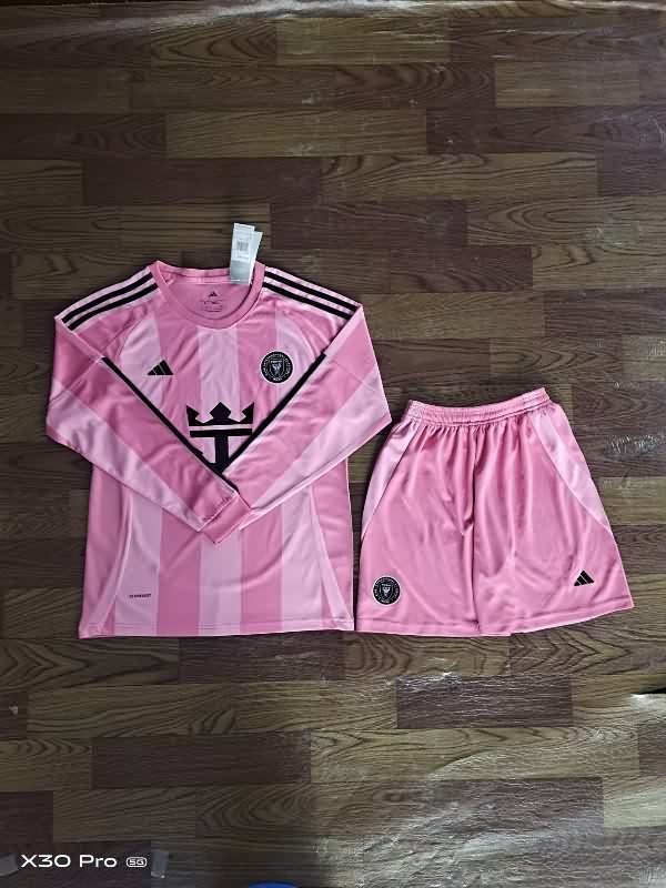 Inter Miami 2025 Home Long Sleeve Soccer Jersey