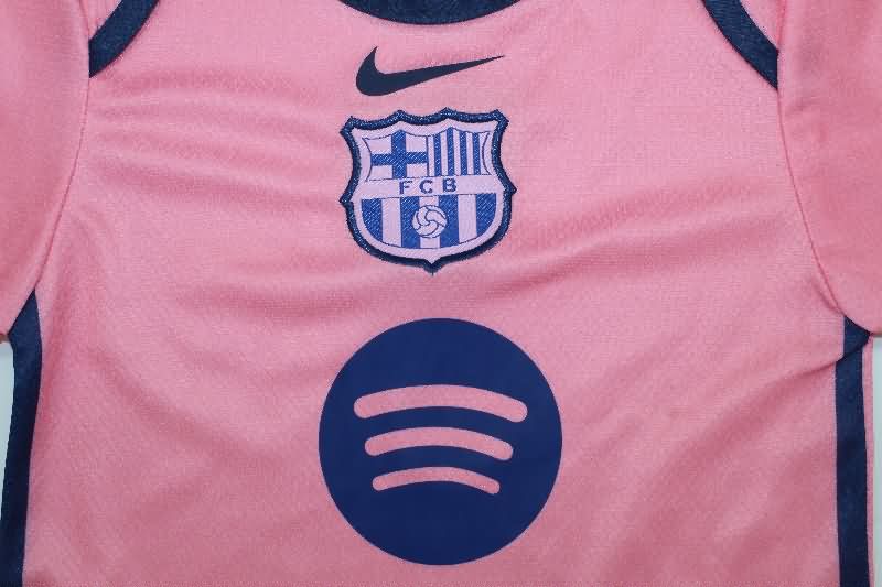 AAA(Thailand) Barcelona 25/26 Pink Baby Soccer Jerseys
