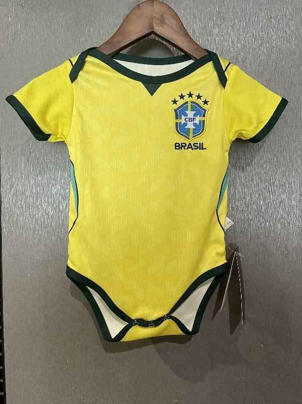 AAA(Thailand) Brazil 2026 Home Baby Soccer Jerseys