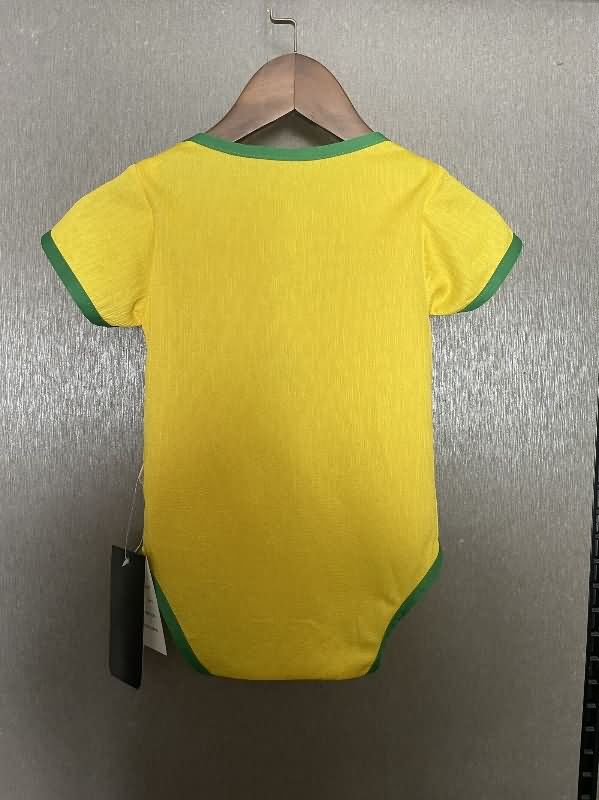 AAA(Thailand) Brazil 2025 Home Baby Soccer Jerseys