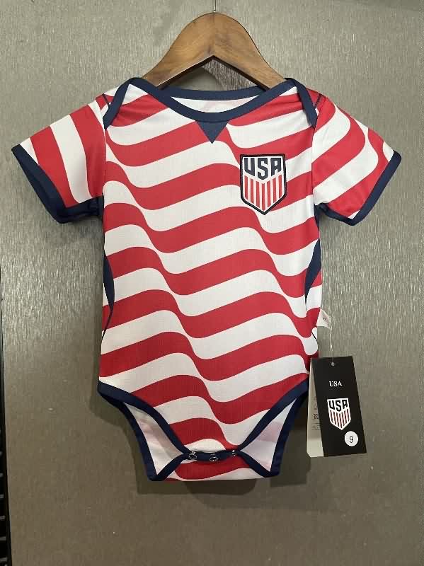 AAA(Thailand) USA 2026 Home Baby Soccer Jerseys