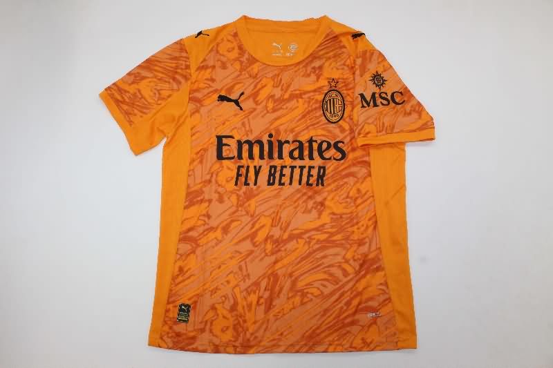 AAA(Thailand) AC Milan 25/26 Goalkeeper Orange Soccer Jersey