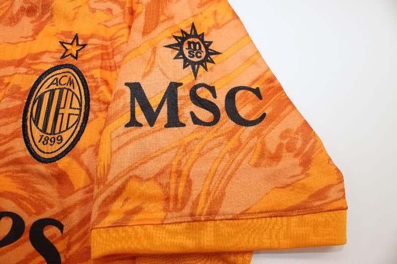 AAA(Thailand) AC Milan 25/26 Goalkeeper Orange Soccer Jersey