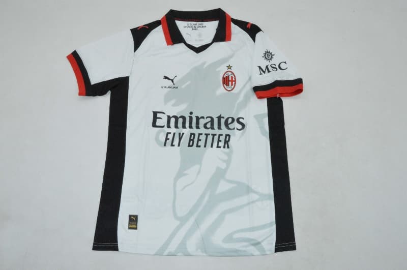 AAA(Thailand) AC Milan 25/26 Goalkeeper White Soccer Jersey AAA(Thailand) AC Milan 25/26 Goalkeeper White Soccer Jersey