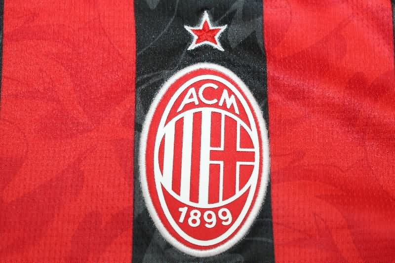 AAA(Thailand) AC Milan 25/26 Home Long Sleeve Soccer Jersey