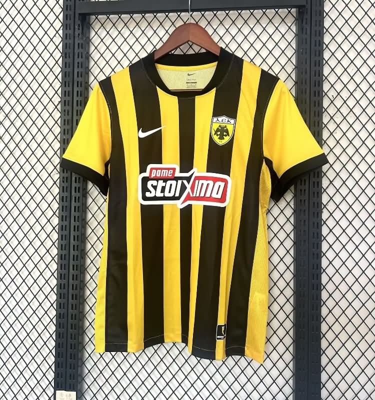AAA(Thailand) AEK Athens 25/26 Home Soccer Jersey