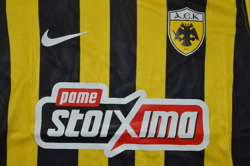 AAA(Thailand) AEK Athens 25/26 Home Soccer Jersey