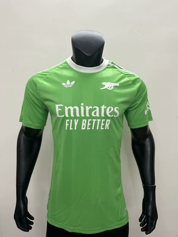 AAA(Thailand) Arsenal 25/26 Goalkeeper Green Soccer Jersey(Player) Leaked