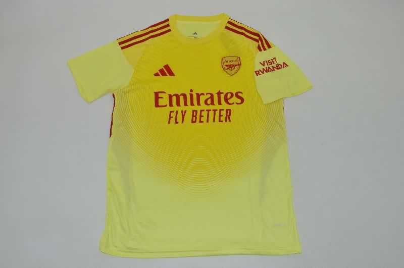 AAA(Thailand) Arsenal 25/26 Goalkeeper Yellow Soccer Jersey