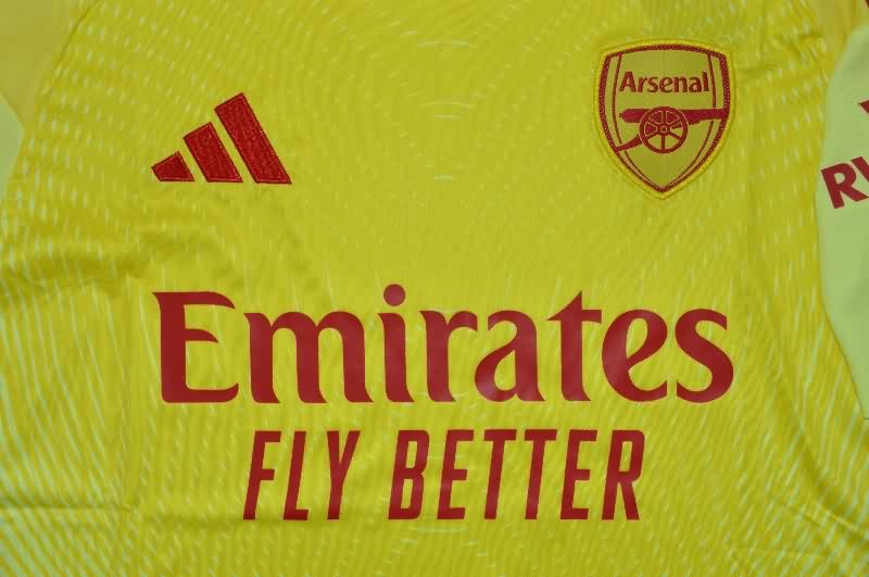 AAA(Thailand) Arsenal 25/26 Goalkeeper Yellow Soccer Jersey